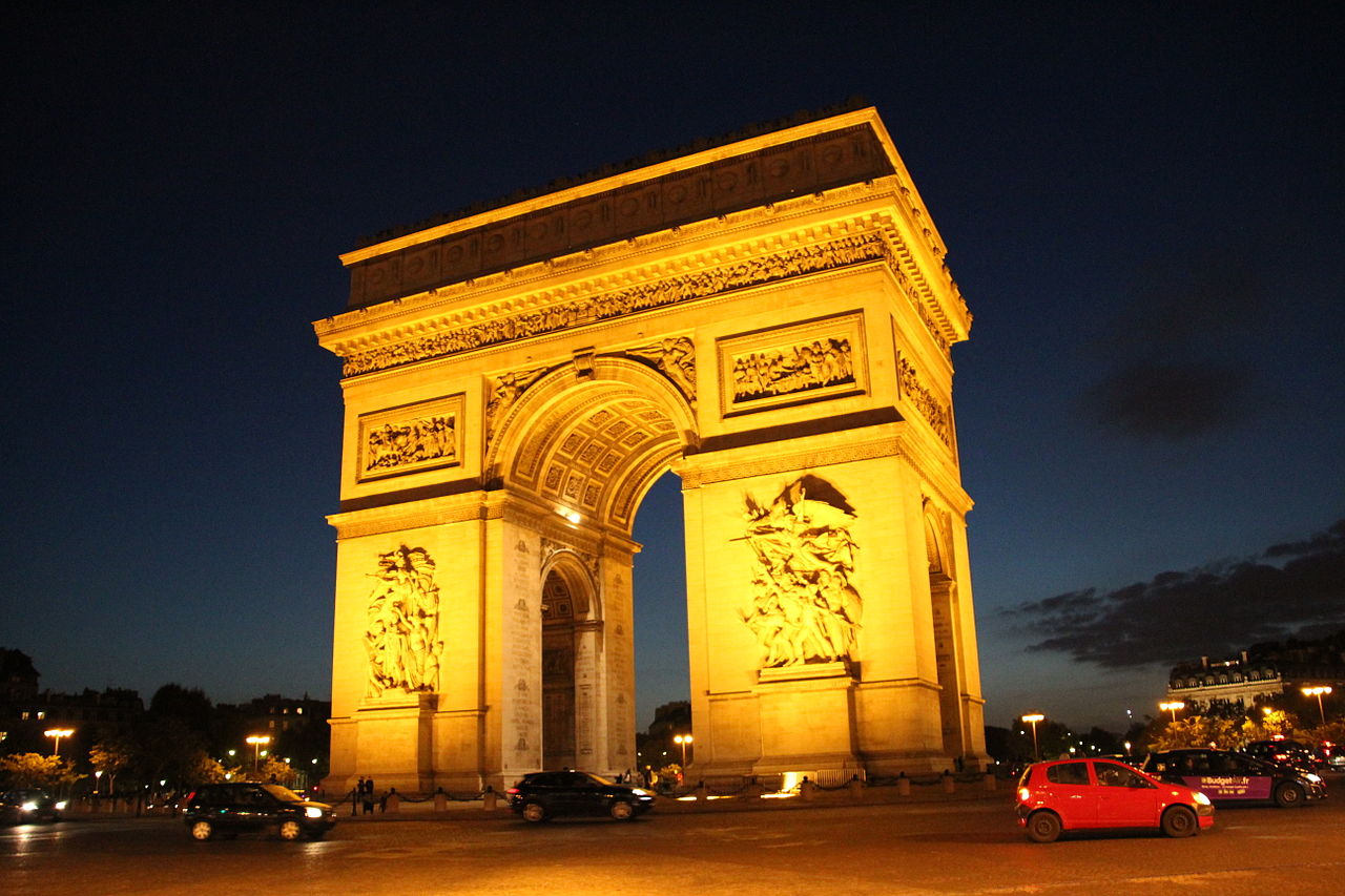 Arc de Triomphe at Night - Paris